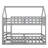 Twin Over Twin House Bunk Bed With Fence And Door-80935888