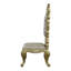 Chaise d'appoint capitonnée en gris