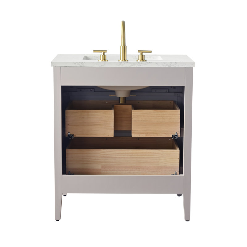 Emma 30" W Single Vanity, Taupe