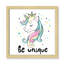 «Be Unique», impression sur papier licorne-47848657-47848665