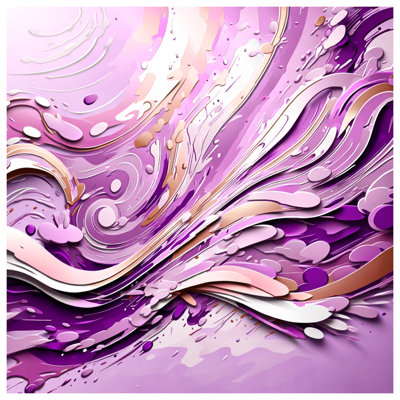 Édredon mauve à motif abstrait