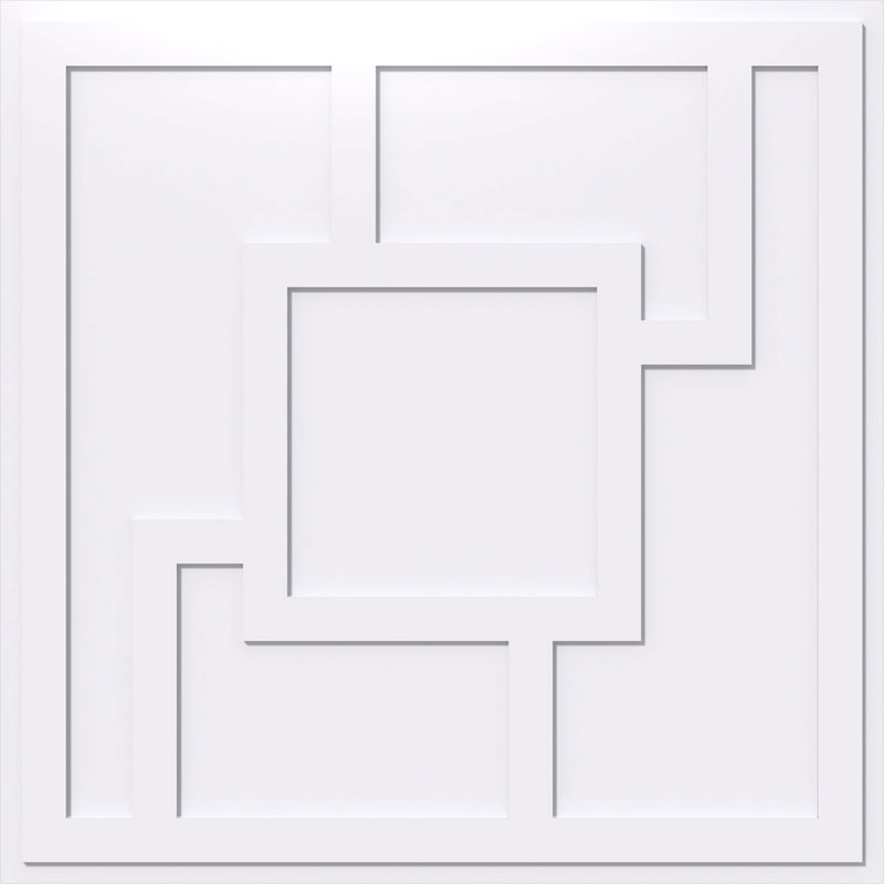 Médaillon de plafond contemporain en PVC de qualité architecturale 34 po x P 11 3/4 po x P 1 po Knox