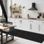Tapis de couloir pour couloir ou cuisine, petit tapis à rayures noir 2 pi x 7 pi-1447291563
