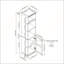 Armoire cubique autoportante avec 5 tablettes