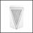 Inverted Triangular Mirror Square Table