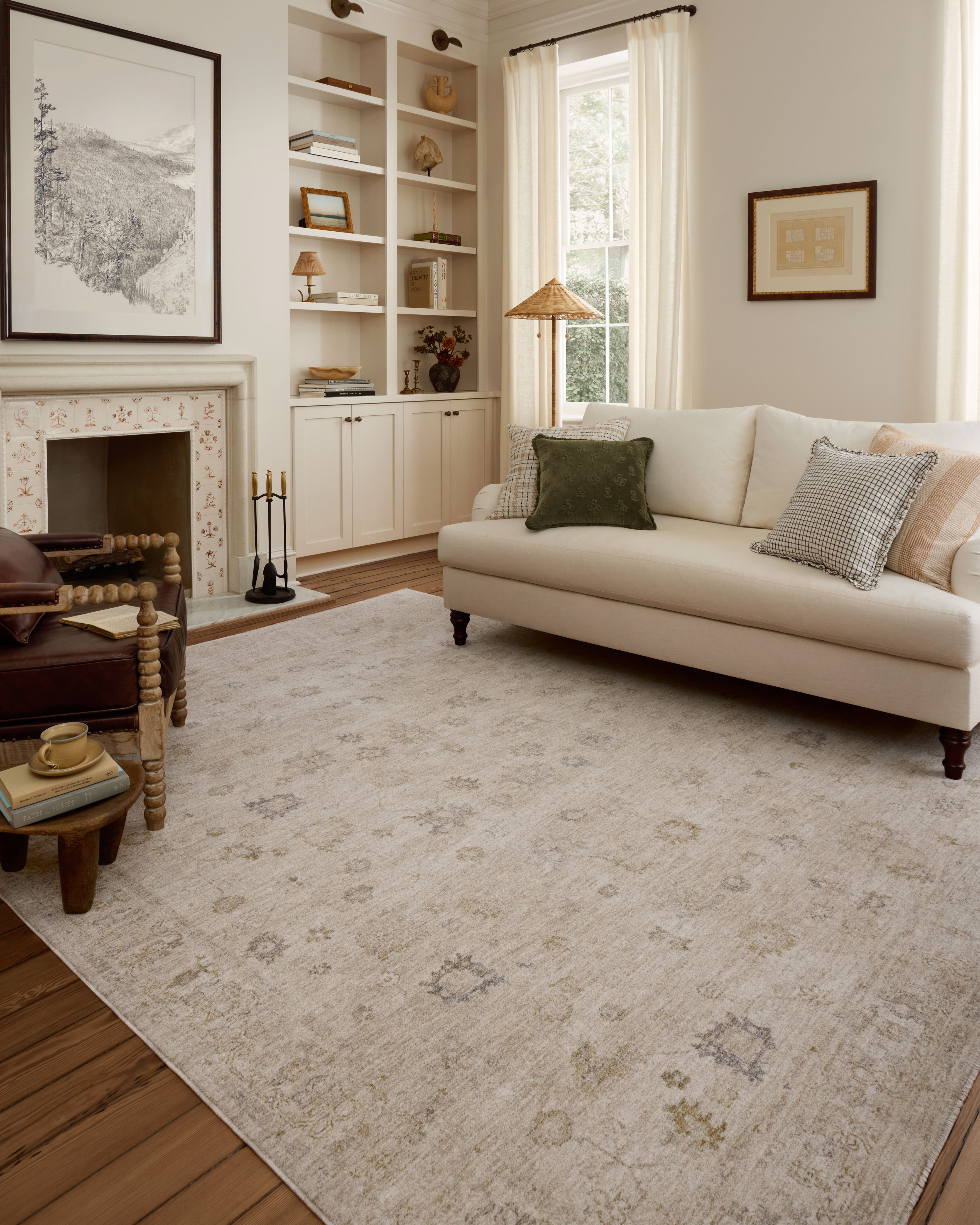 Chris Loves Julia x Loloi Louisa Oatmeal / Stone Area Rug