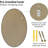 Oval Beveled Wall Mirror