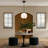 Glint 1-Light Vintage Pumpkin Glass Pendant Light