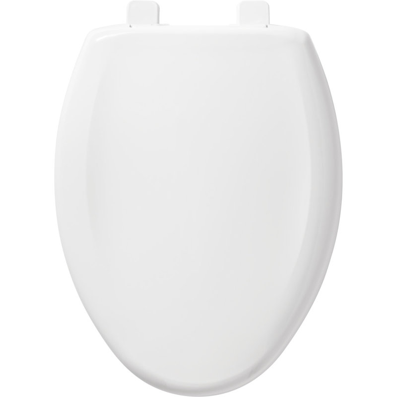 Siège de toilette allongé, Blanc, H 2,313 po x l 14 po x P 16,75 po