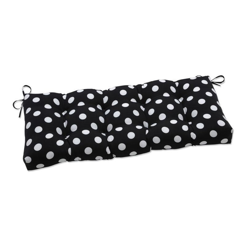 Coussin de siège intérieur / extérieur Ahriyah, Noir, L 60 po