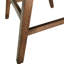 De 2 tabourets de comptoir Mid-Century gris foncé, 2 pieds en bois d'hévéa confortables