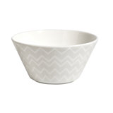 Missoni Fruit Bowls ZIG ZAG Set of 6 White diam. 5 in, H. 2.5 in