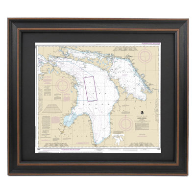 Lake Huron | Nautical Chart | Framed Print