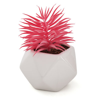 Fougère artificielle 5,5 "dans un vase décoratif