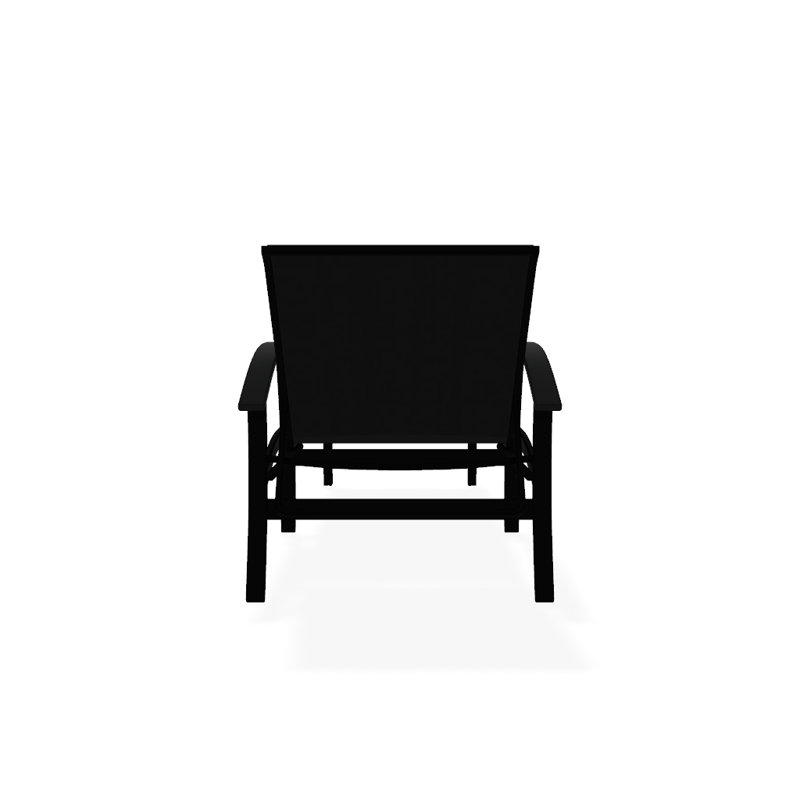 Belle Isle Outdoor Chaise Lounge, Black 5D Sunbrella®, Classic Graphite P30, Textured Black