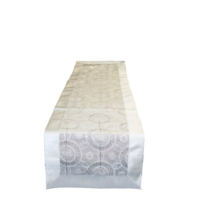 Blossom Embroidered Sequins Table Runner