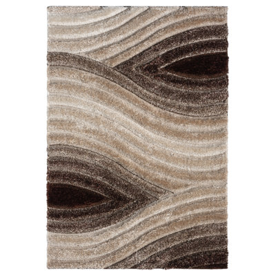 Modern Arriola Shag Abstract Geometric Rug For Living Room Bedroom