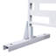 Paravent d'extérieur en métal 76 po x 48 po - Blanc pour patio, balcon, terrasse et balcon autoportant-121683262