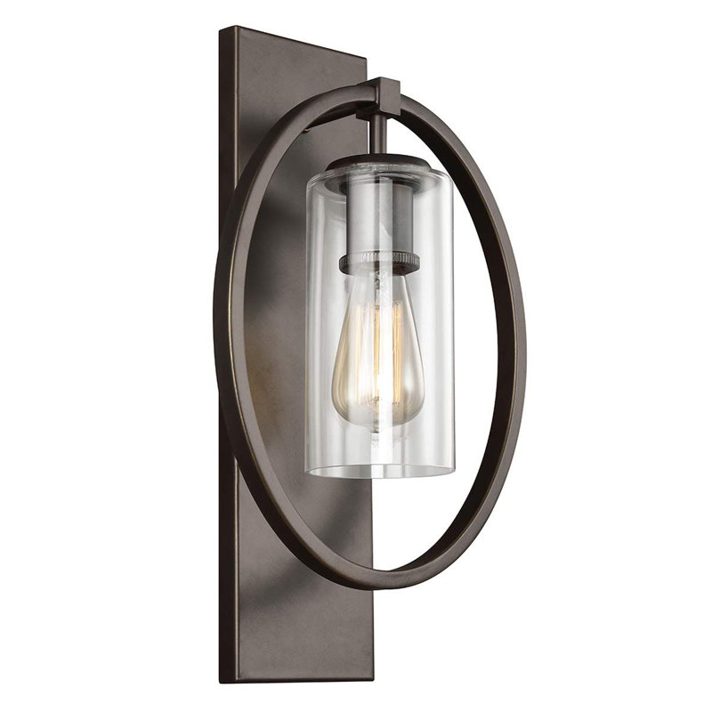 Rochford Flush Mounted Sconce, Antique Bronze