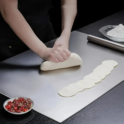 Stainless Steel Cutting Board For Kitchen - Large 304 Chopping Boards For Countertop, Suitable For Meat Vegetables Bread And Baking,kitchen Accessories, 40cm*60cm