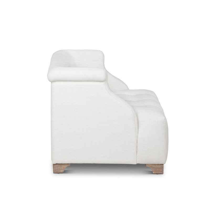 Scroll Arm Occasional Chair, Mocha, Ivory