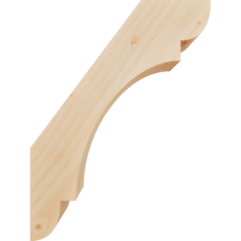 Attelle de genou olympique, Sapin de Douglas, H 16 po x l 3,5 po x P 12 po, Attelle lisse