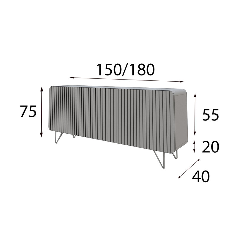 59'' Media Console