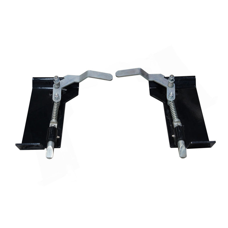2PC Weld On Skid Steer Quick Attach Conversion Adapter Quick Tach Latch Box