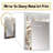 Tender White Whirling Vision - Abstract Spirals Large Wall Mirror, Gold Unique Mirror, Printed Metal Art-1219932979