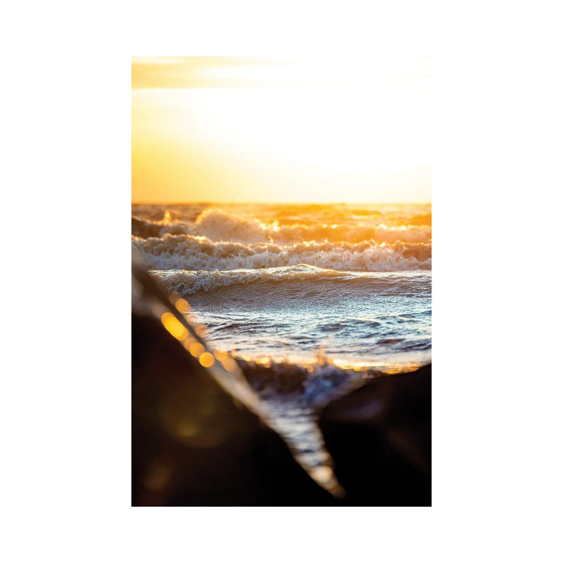 Bright Sun Through The Rocks Over The Lake II 1 Piece Wrapped Canvas Wall Art, 66.04 cm H x 45.72 cm W