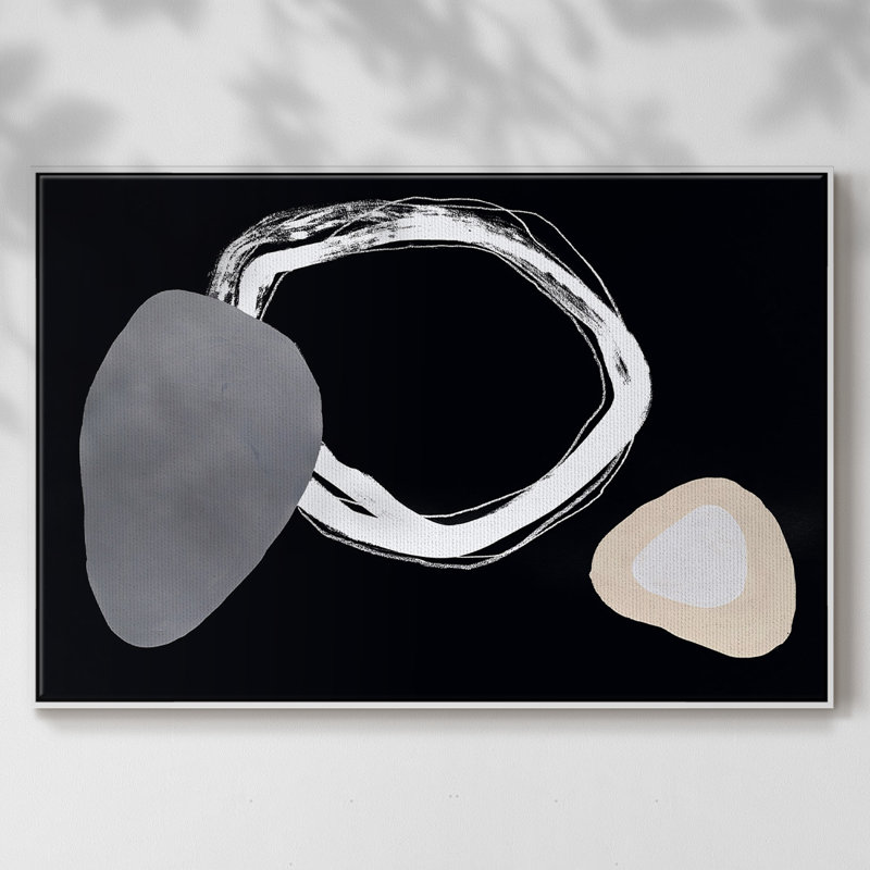 «Simply Stated II», reproduction d'art sur toile, H 27 po x l 41 po x P 2 po, Blanc