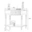 Console noire en bois massif
