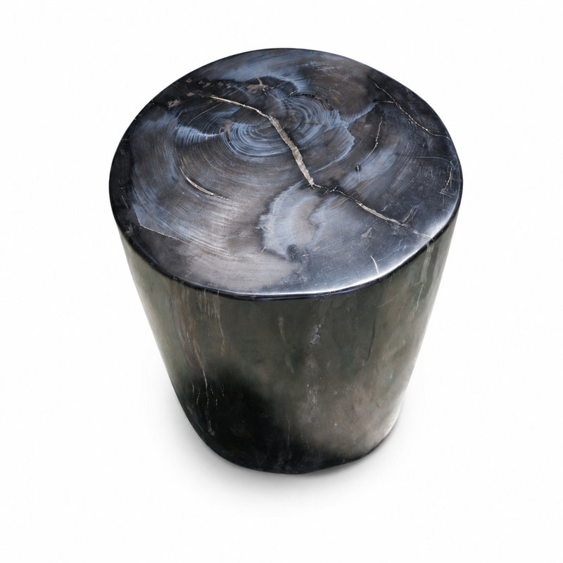 Elements Accent Stool, Natural Dark