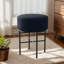2 Pieces Modern Upholstered Vanity Stools,Multifunctional Dressing Stool Ottoman With Metal Legs-104408813
