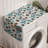 East Urban Home Floral Washing Machine Organizer Pack of 2 47" x 18.5" Cadet Blue and Off White