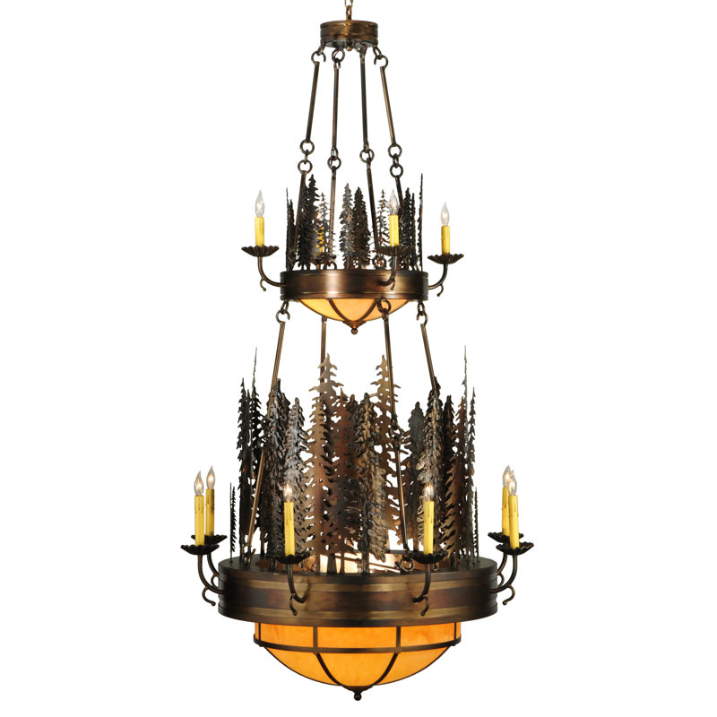 Rustic Lodge 17 - Light Chandelier