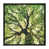 Toile encadrée de bois rustique foncé