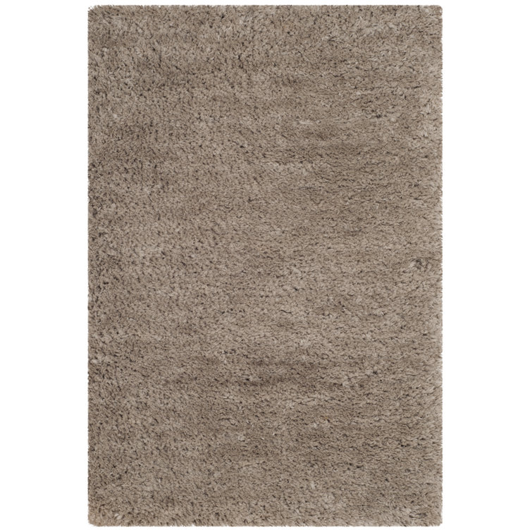 Detweiler Handmade Shag Grey Area Rug