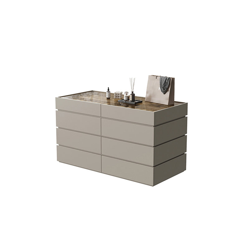Simple Jewelry Storage Dresser Drawers Cabinet, Khaki