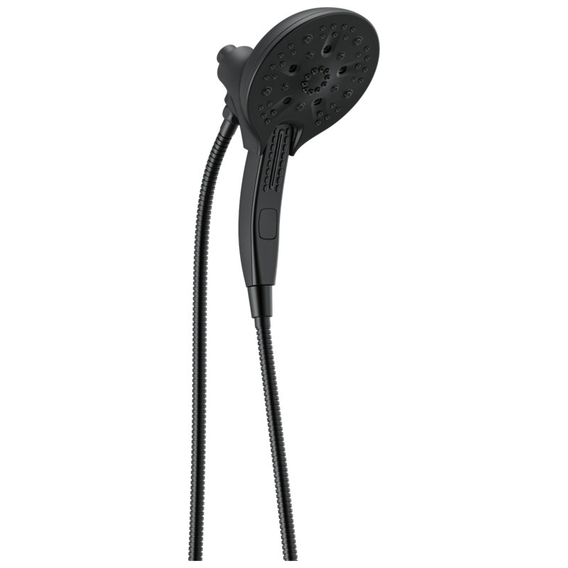 2.5 GPM Multi Function Dual Shower Head with H2OKinetic Technology, Matte Black