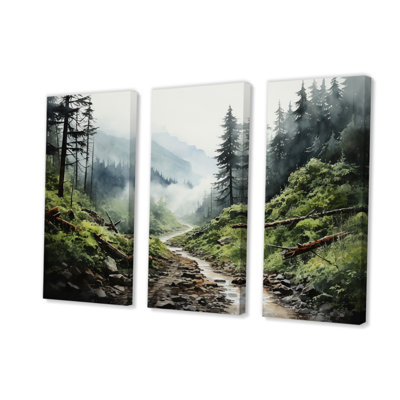 " Green Forest Olympic National Park I " 3 - Pieces