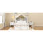 Lit simple en bois avec tête de lit et tablette de rangement, blanc-130145161-130145162