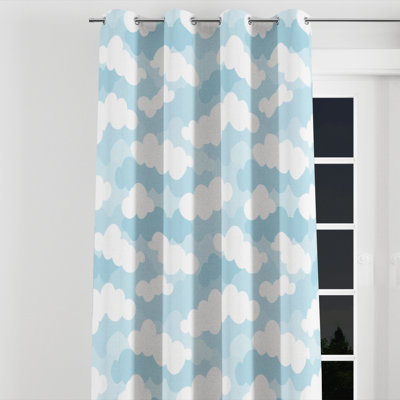 Rideaux en velours Boho - blanc avec œillets Baldrige - 1 panneau