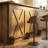 Home Bar Unit With 2-tier Shelves-700636836
