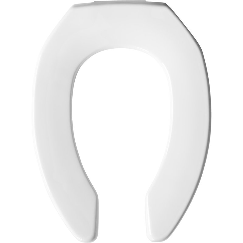 Siège de toilette allongé en plastique