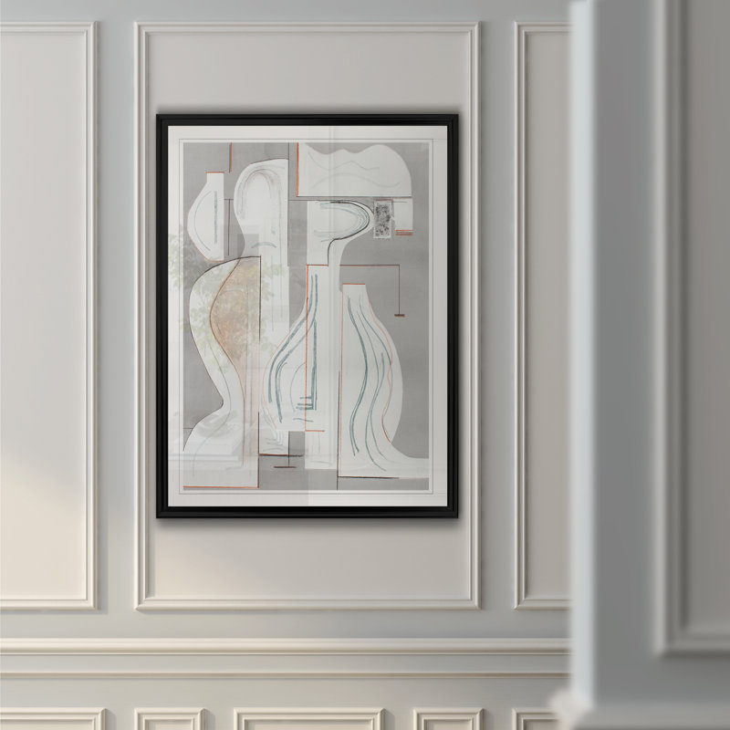 «Pottery Forms V», reproduction sur toile, H 18,5 po x l 24,5 po x P 1,5 po, Cadre noir