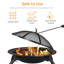 Round Iron Wood Burning Fire Pit