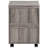 Rolling File Cabinet For Office, Storage Drawers, Brown Laminate, Modern Design Printer Stand Office With Mobility, Storage, Taupe,