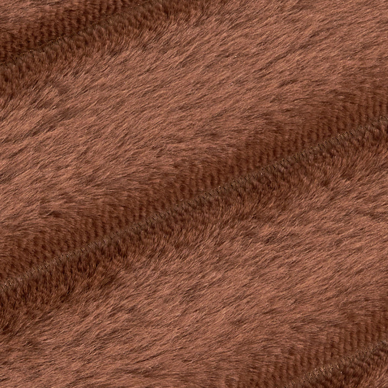 Faux Fur Pet Bed, Brown, 60cm W x 60cm D