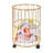 Rolling Laundry Basket Cart, Metal Rolling Laundry Basket-1780569538